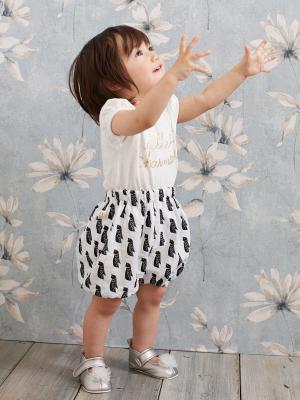 ベビー ブルマ|【日本製】ANGELIEBEオリジナル  プリントブルマ|ペンギンホワイト