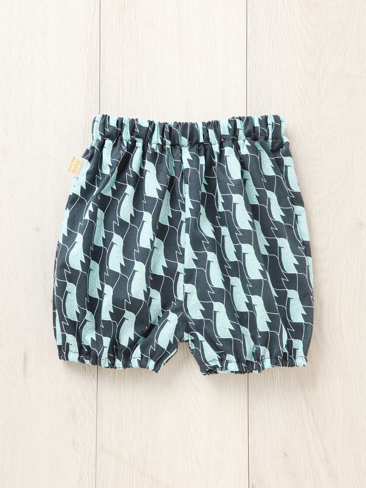 ベビー ブルマ|【日本製】ANGELIEBEオリジナル  プリントブルマ|ペンギンネイビー