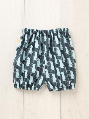 ベビー ブルマ|【日本製】ANGELIEBEオリジナル  プリントブルマ|ペンギンネイビー