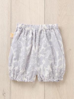 ベビー ブルマ|【日本製】ANGELIEBEオリジナル  プリントブルマ|フラワーグレー