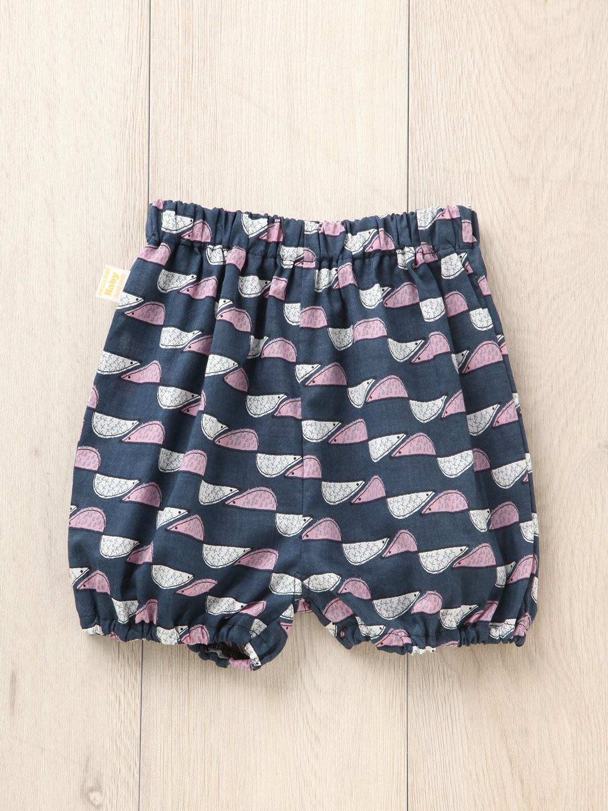 ベビー ブルマ|【日本製】ANGELIEBEオリジナル  プリントブルマ|ねずみネイビー