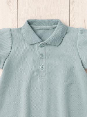 ベビー ワンピース|【親子コーデ可】ANGELIEBEオリジナル  ポロワンピース＆ブルマセット