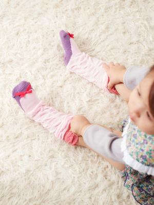 ベビーシューズ・ファーストシューズ・ベビー靴下|【日本製】【BIJOUX ＆ BEE】フェイクバレエシューソックス