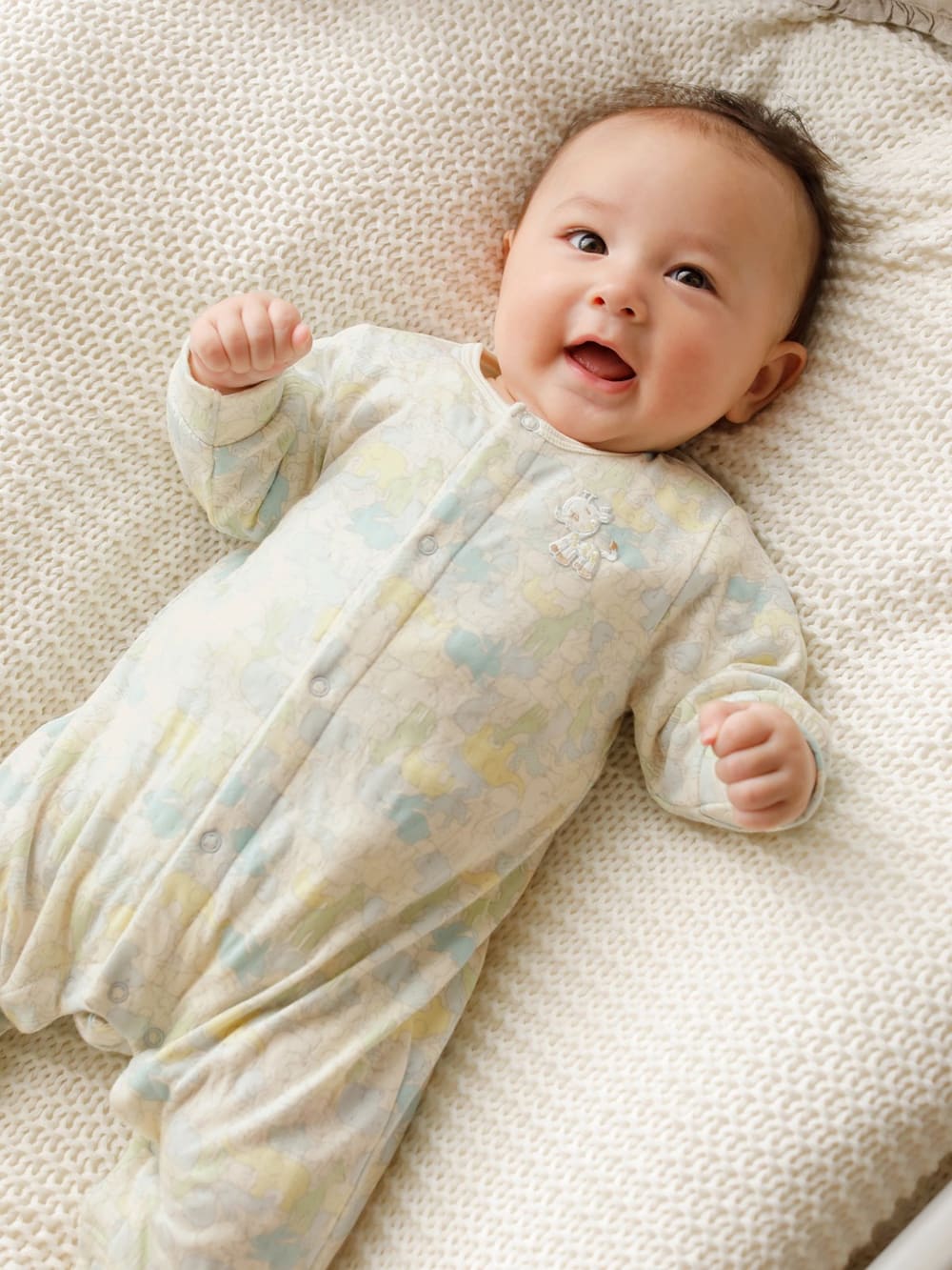 日本製 Boribon Oeuf オーガニック接結プリントミニカバーオール エンジェリーベ ベビー 新生児服 ベビー用品通販 エンジェリーベ 公式