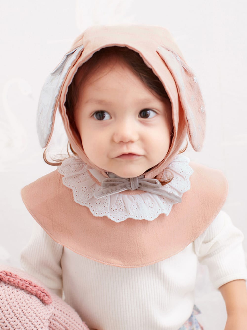 Coto Cotte アニマルボンネット スタイセット エンジェリーベ ベビー 新生児服 ベビー用品通販 エンジェリーベ 公式
