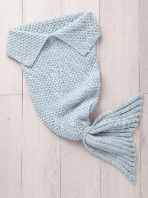 おくるみ|【Kids Foret】人魚アフガン|サックス