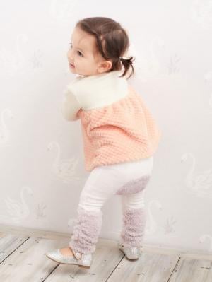 ベビーシューズ・ファーストシューズ・ベビー靴下|Kids zoo（キッズズー）裾もこもこレギンス|ホワイト