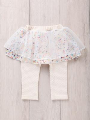 ベビー パンツ|Kids zoo(キッズズー)チュールスカッツ|ホワイト
