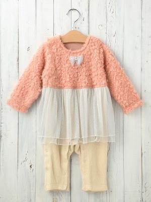 ロンパース・カバーオール|Kids zoo(キッズズー)キラキラスカートオール|ピンク