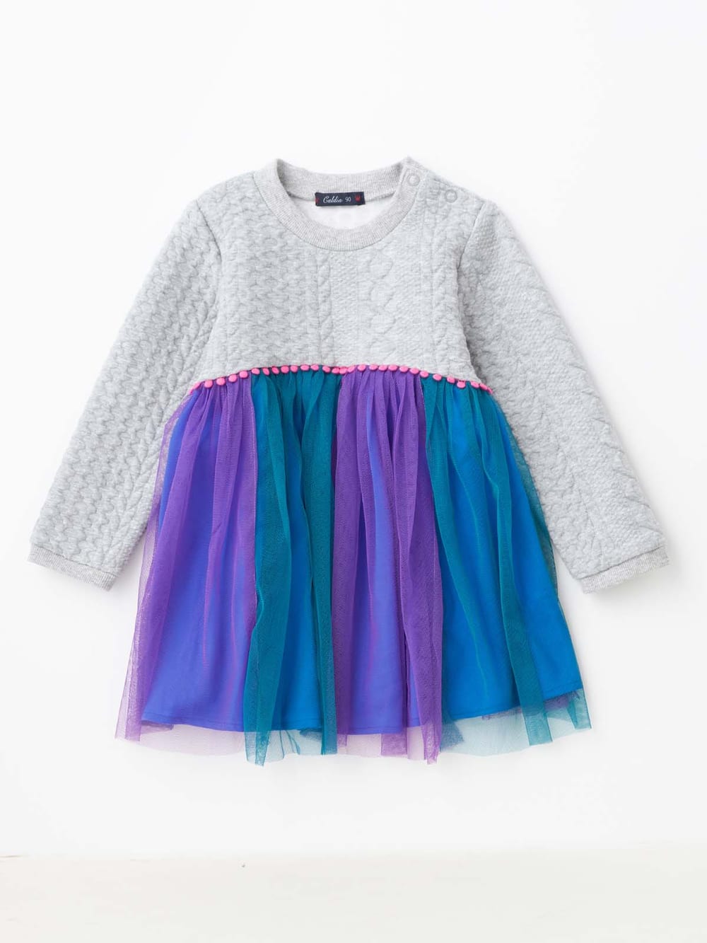 ベビー ワンピース Caldia ニットキルトふわふわワンピ ベビー 新生児 服 ベビー用品通販 エンジェリーベ 公式