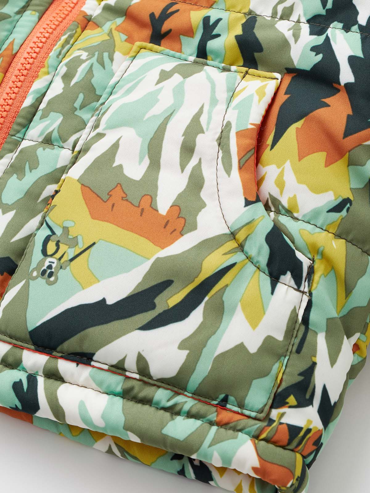 ベビー アウター|【LITTLE BEAR CLUB】マウンテンプリント中綿ジャケット