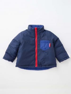 アウトレット|【ベビー服】MAKE YOUR DAY（メイクユアデイ）リバーシブル中綿ジャケット|ブルー