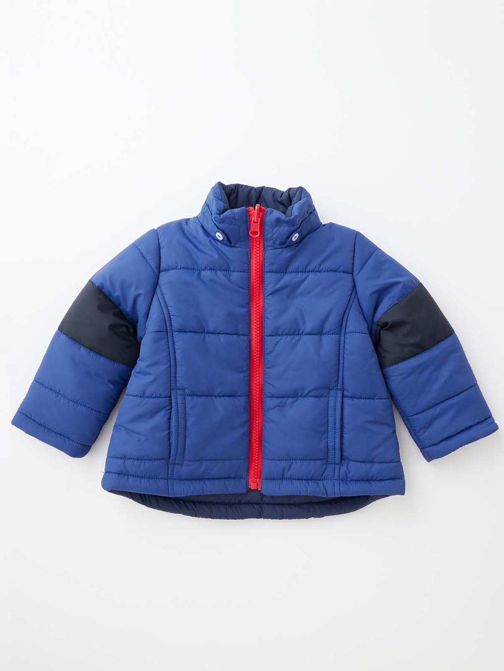 アウトレット|【ベビー服】MAKE YOUR DAY（メイクユアデイ）リバーシブル中綿ジャケット|ブルー