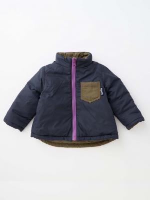 アウトレット|【ベビー服】MAKE YOUR DAY（メイクユアデイ）リバーシブル中綿ジャケット|カーキ