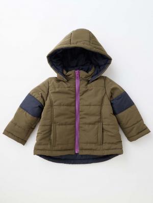 アウトレット|【ベビー服】MAKE YOUR DAY（メイクユアデイ）リバーシブル中綿ジャケット|カーキ