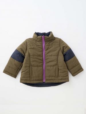 アウトレット|【ベビー服】MAKE YOUR DAY（メイクユアデイ）リバーシブル中綿ジャケット|カーキ