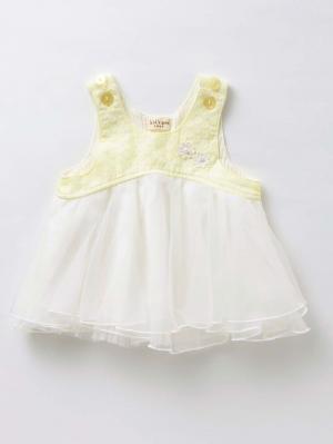 アウトレット|Kids zoo(キッズズー)チュールチュニック|ホワイト