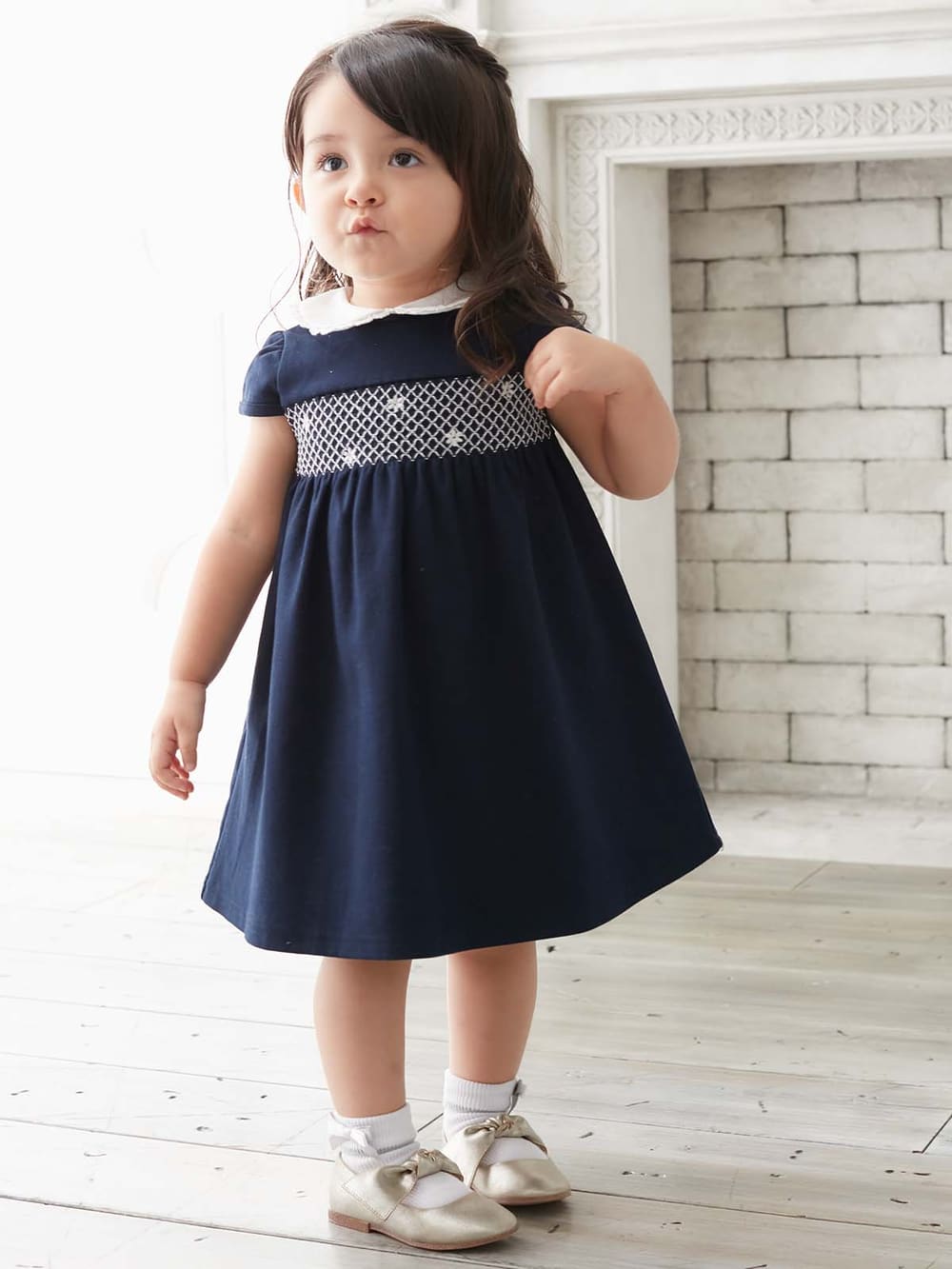 ベビー ワンピース Will Mery スモッキング刺しゅうワンピース ベビー 新生児 服 ベビー用品通販 エンジェリーベ 公式