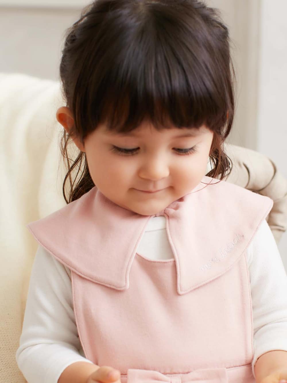 スタイ(よだれかけ)|Seraph(セラフ)リボンスタイ|ピンク