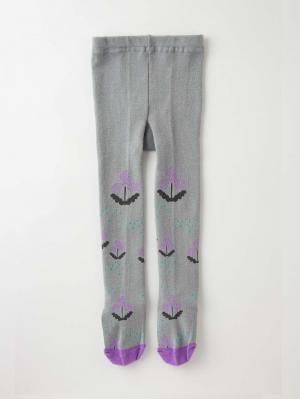 ベビーシューズ・ファーストシューズ・ベビー靴下|Petit jam(プチジャム)お花柄タイツ|グレー