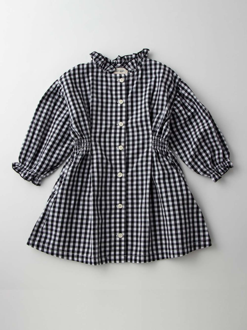 ベビー ワンピース|Seraph（セラフ）シャーリングワンピース|ブラック