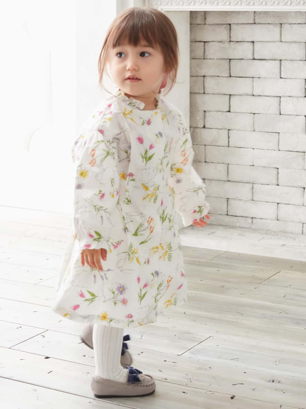 ベビー ワンピース|Seraph（セラフ）シャーリングワンピース|アイボリー