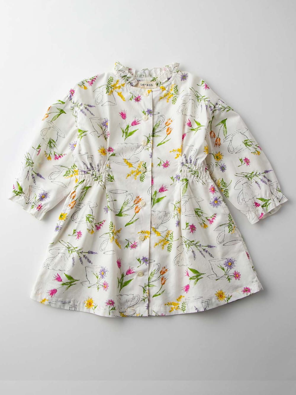 ベビー ワンピース|Seraph（セラフ）シャーリングワンピース|アイボリー