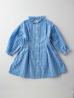 ベビー ワンピース|Seraph（セラフ）シャーリングワンピース|サックス