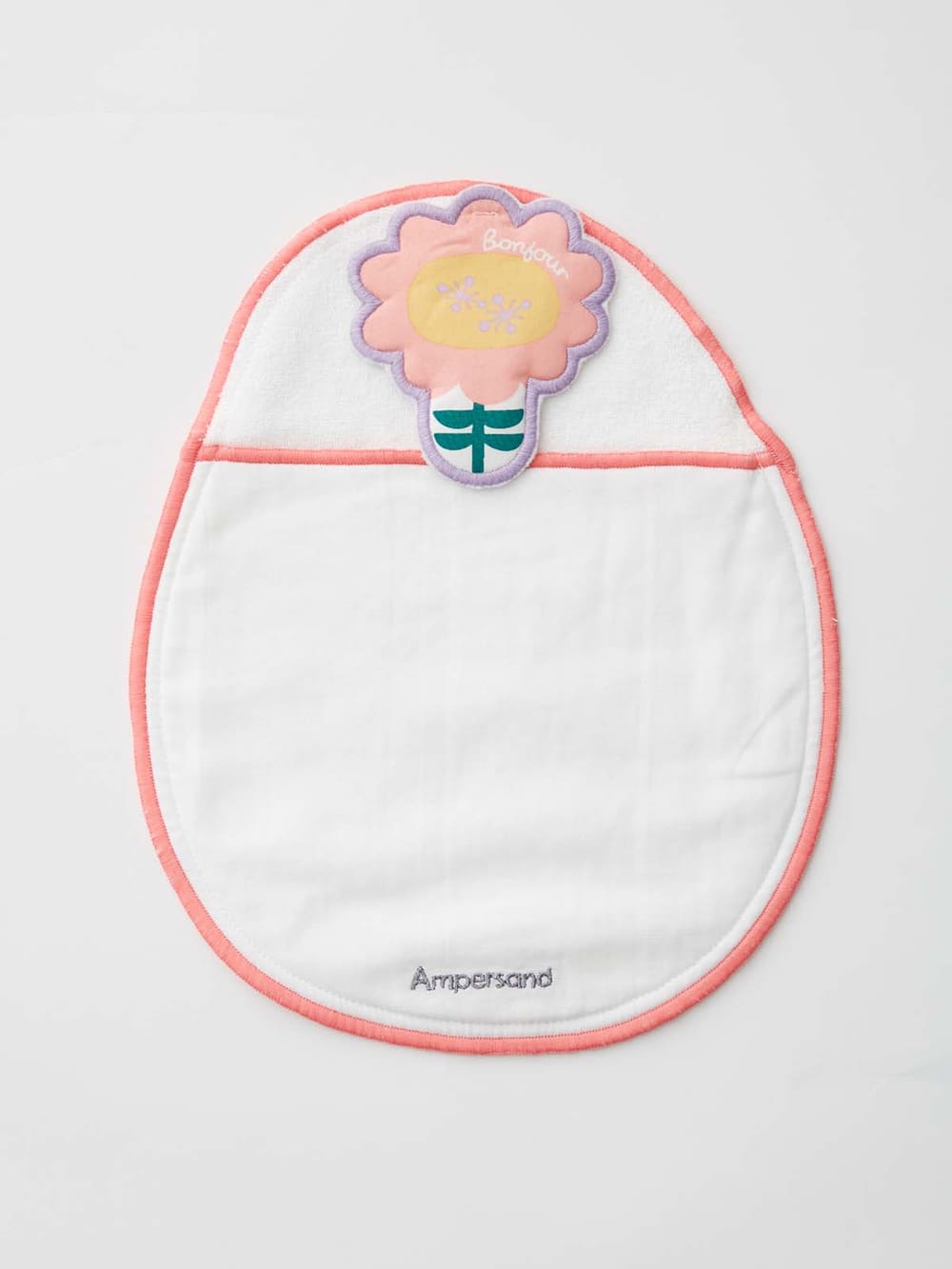 ベビー小物|Ampersand（アンパサンド）モチーフ付汗取りガーゼ|ピンク