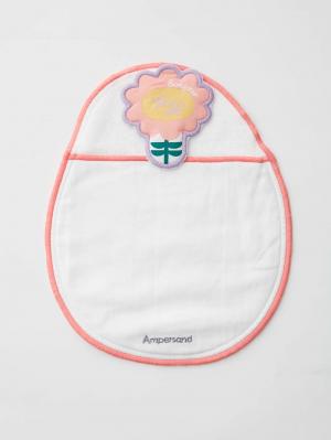 ベビー小物|Ampersand（アンパサンド）モチーフ付汗取りガーゼ|ピンク