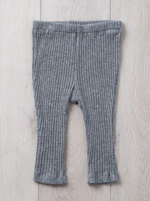 ベビーシューズ・ファーストシューズ・ベビー靴下|ANGELIEBEオリジナル  リブレギンス|杢グレー