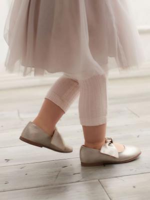 ベビーシューズ・ファーストシューズ・ベビー靴下|ANGELIEBEオリジナル  リブレギンス|アイボリー