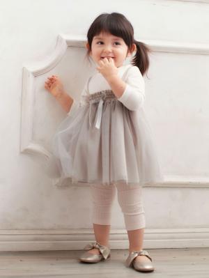 ベビーシューズ・ファーストシューズ・ベビー靴下|ANGELIEBEオリジナル  リブレギンス|アイボリー