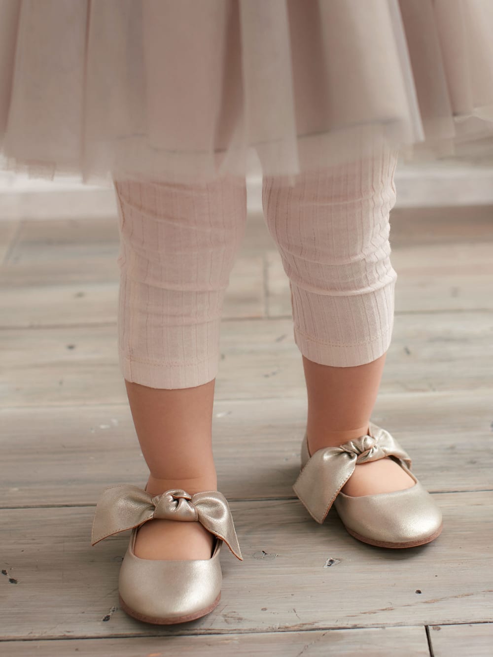 ベビーシューズ・ファーストシューズ・ベビー靴下|ANGELIEBEオリジナル  リブレギンス|アイボリー