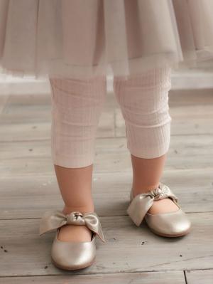ベビーシューズ・ファーストシューズ・ベビー靴下|ANGELIEBEオリジナル  リブレギンス|アイボリー