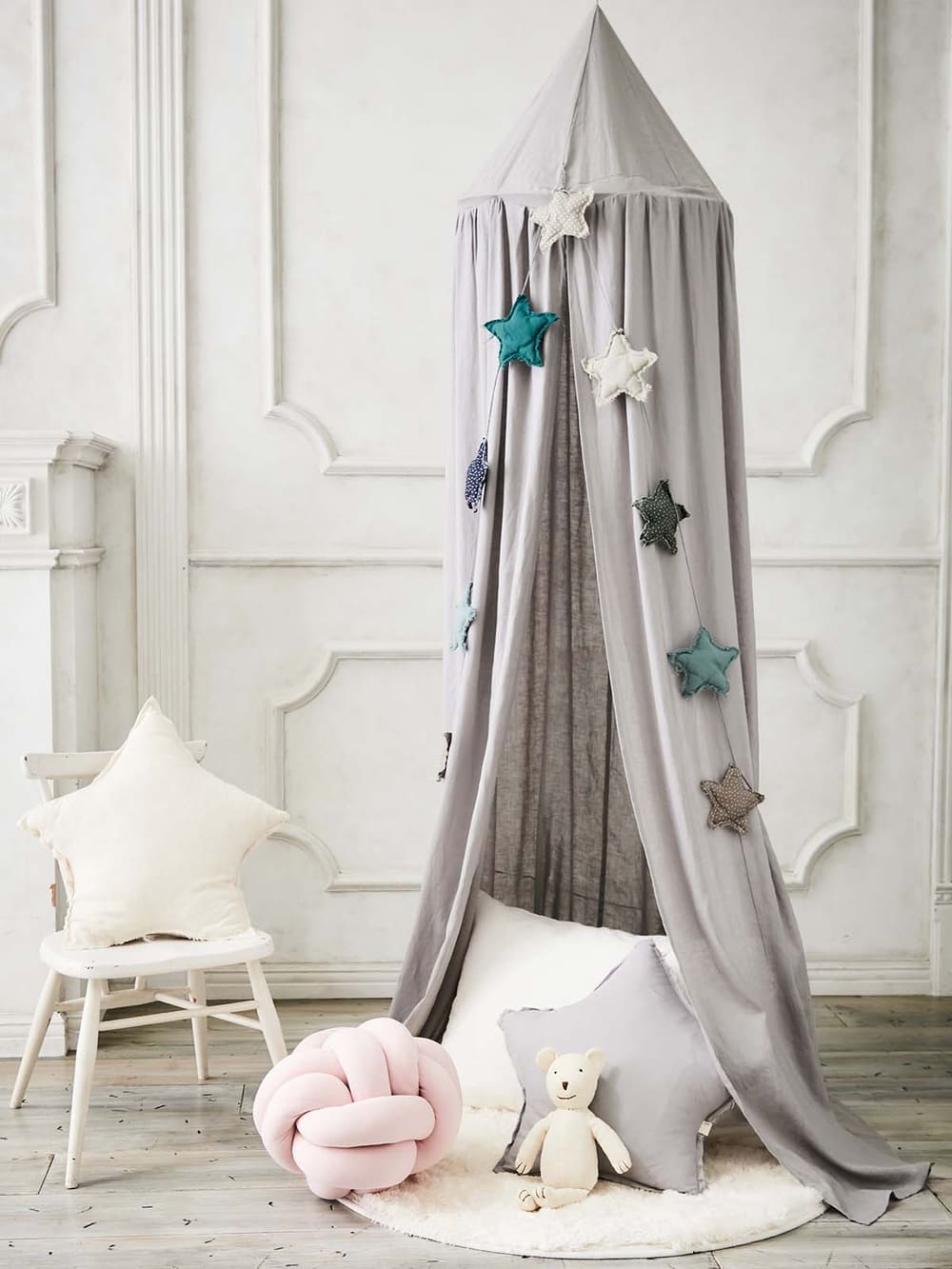 おくるみ その他 Angeliebeオリジナル ベビールームインテリア3点セット 天蓋 クッション ベビー服 新生児服 ベビー用品通販 エンジェリーベ 公式