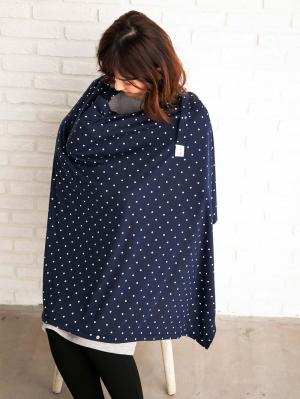 マタニティ 美容・コスメ・雑貨|【MAMMY LUNA】授乳ケープ|ネイビー（ドット）