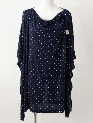 マタニティ 美容・コスメ・雑貨|【MAMMY LUNA】授乳ケープ|ネイビー（ドット）