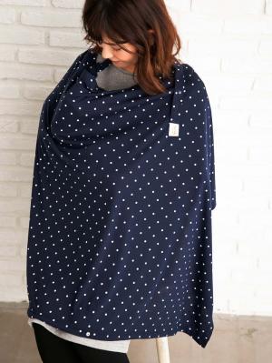 マタニティ 美容・コスメ・雑貨|【MAMMY LUNA】授乳ケープ|ネイビー（ドット）