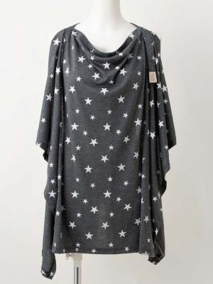 マタニティ 美容・コスメ・雑貨|【MAMMY LUNA】授乳ケープ|チャコール（星）