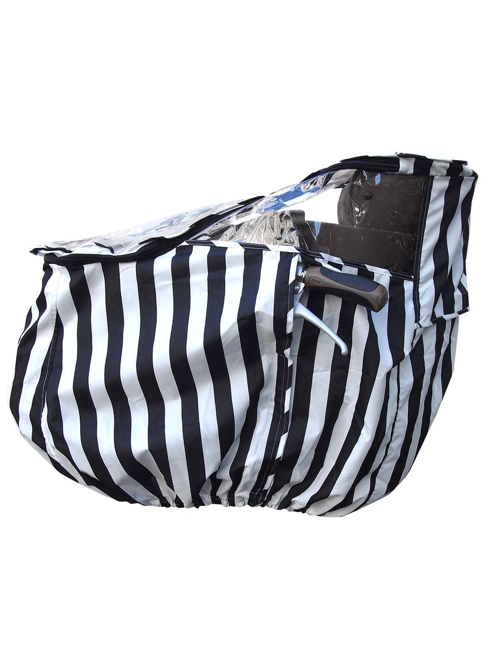 ベビーカー|【FABHUG】子乗せ自転車用前カバー|ストライプ