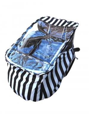 ベビーカー|【FABHUG】子乗せ自転車用前カバー|ストライプ