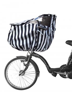 ベビーカー|【FABHUG】子乗せ自転車用前カバー|ストライプ