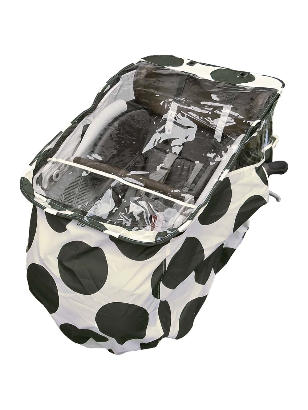 ベビーカー|【FABHUG】子乗せ自転車用前カバー|ドット