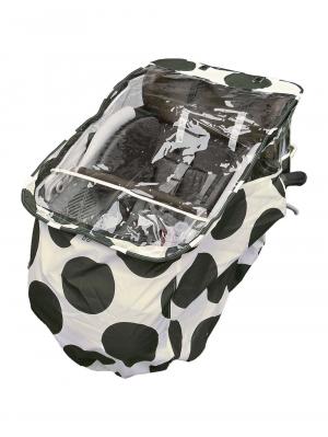 ベビーカー|【FABHUG】子乗せ自転車用前カバー|ドット