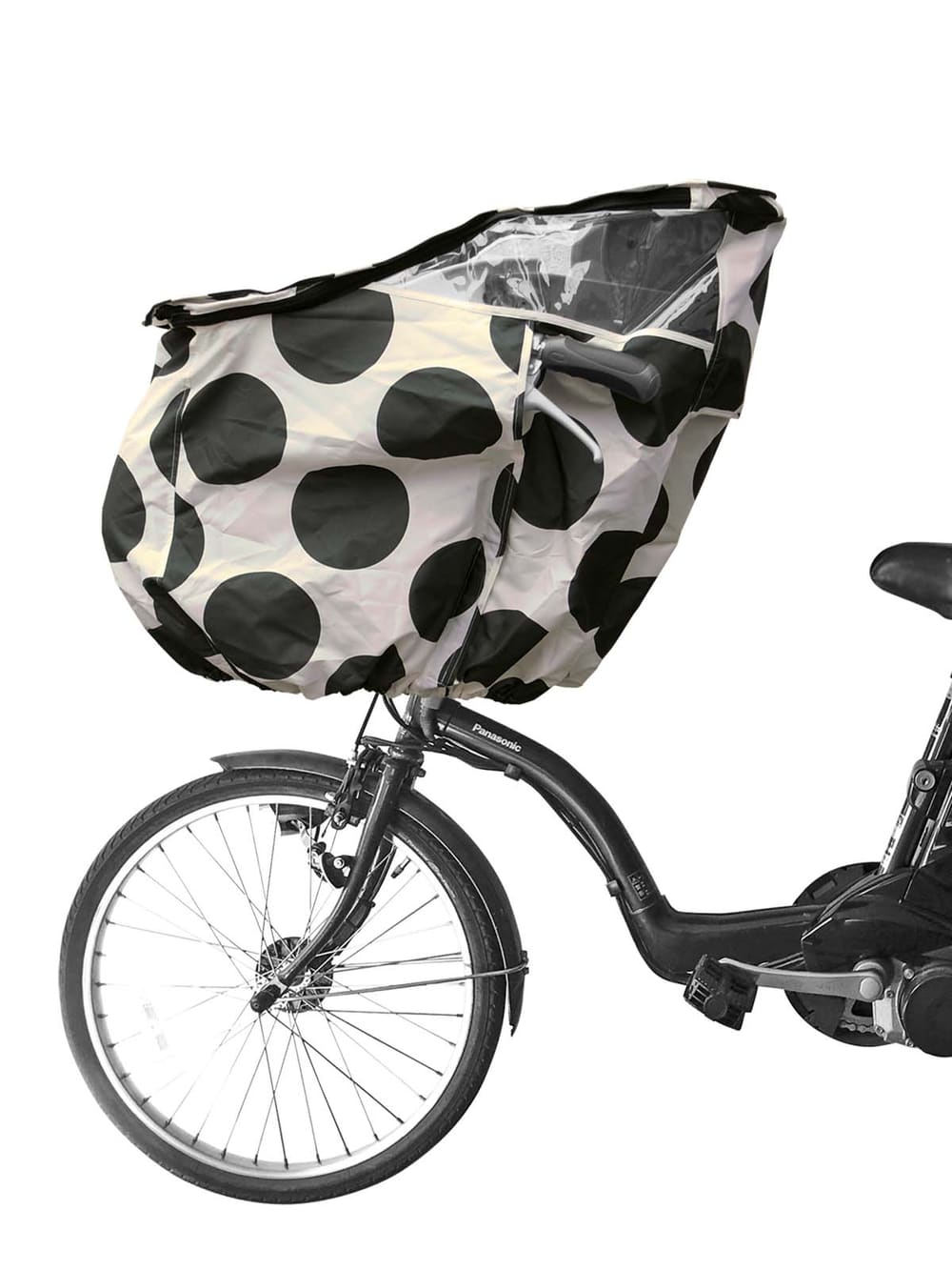 ベビーカー|【FABHUG】子乗せ自転車用前カバー|ドット