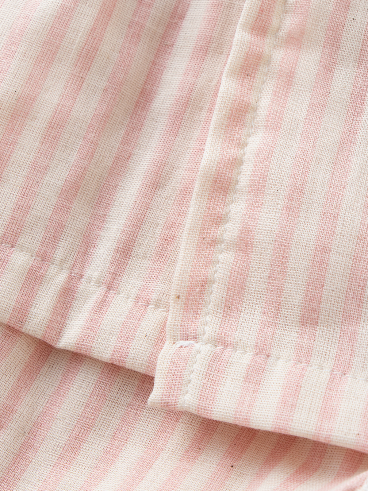 甚平・浴衣|【日本製】ANGELIEBEオリジナル  Wガーゼストライプフリル甚平