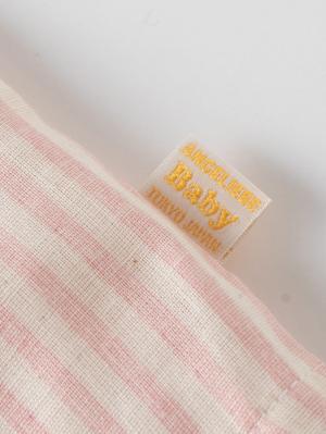 甚平・浴衣|【日本製】ANGELIEBEオリジナル  Wガーゼストライプフリル甚平