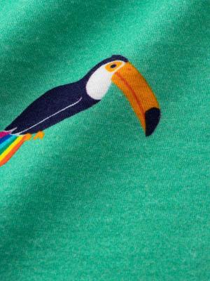 ベビートップス|【ベビー服】【日本製】Caldia(カルディア)レインボーオウム柄Tシャツ