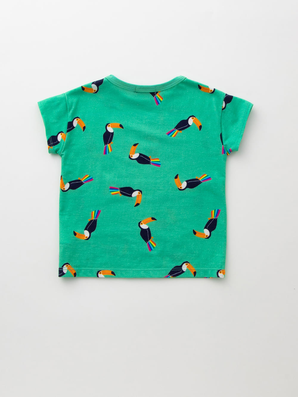 ベビートップス|【ベビー服】【日本製】Caldia(カルディア)レインボーオウム柄Tシャツ